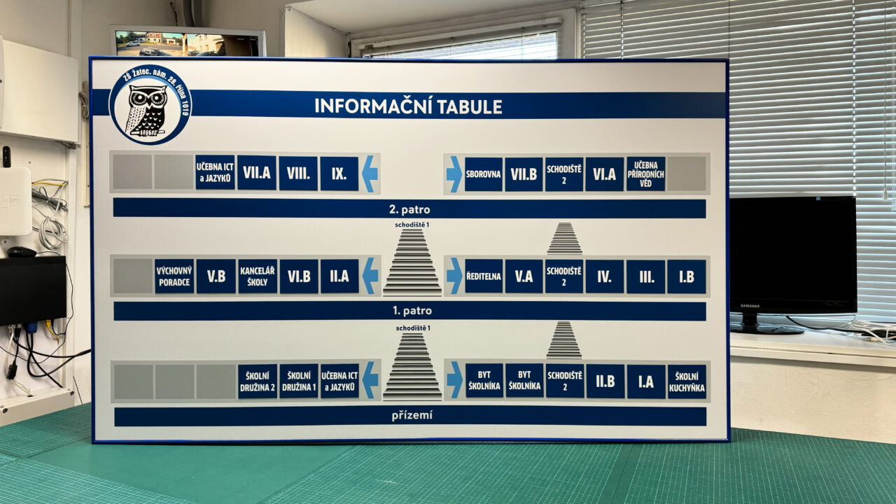 Informační tabule ZŠ